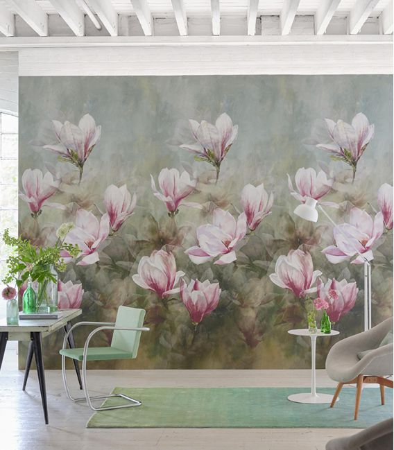 Wallcovering Designers Guild Scènes & Murals Guild Yulan Magnolia PDG1115/01